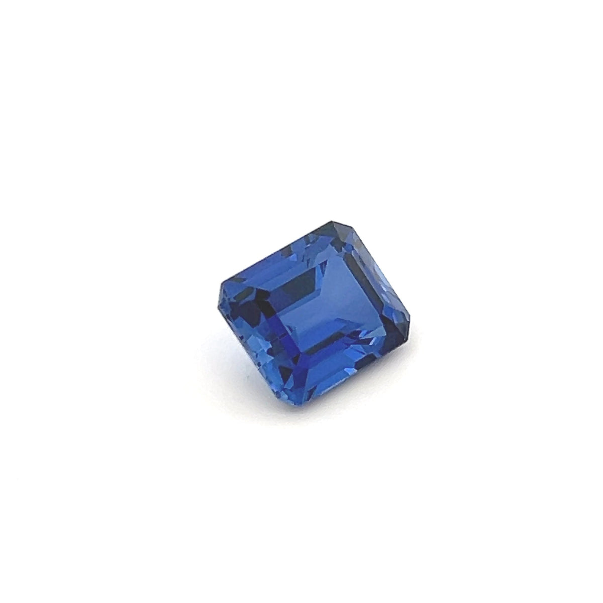 6.37Ct Octagon Blue Lab Grown Sapphire