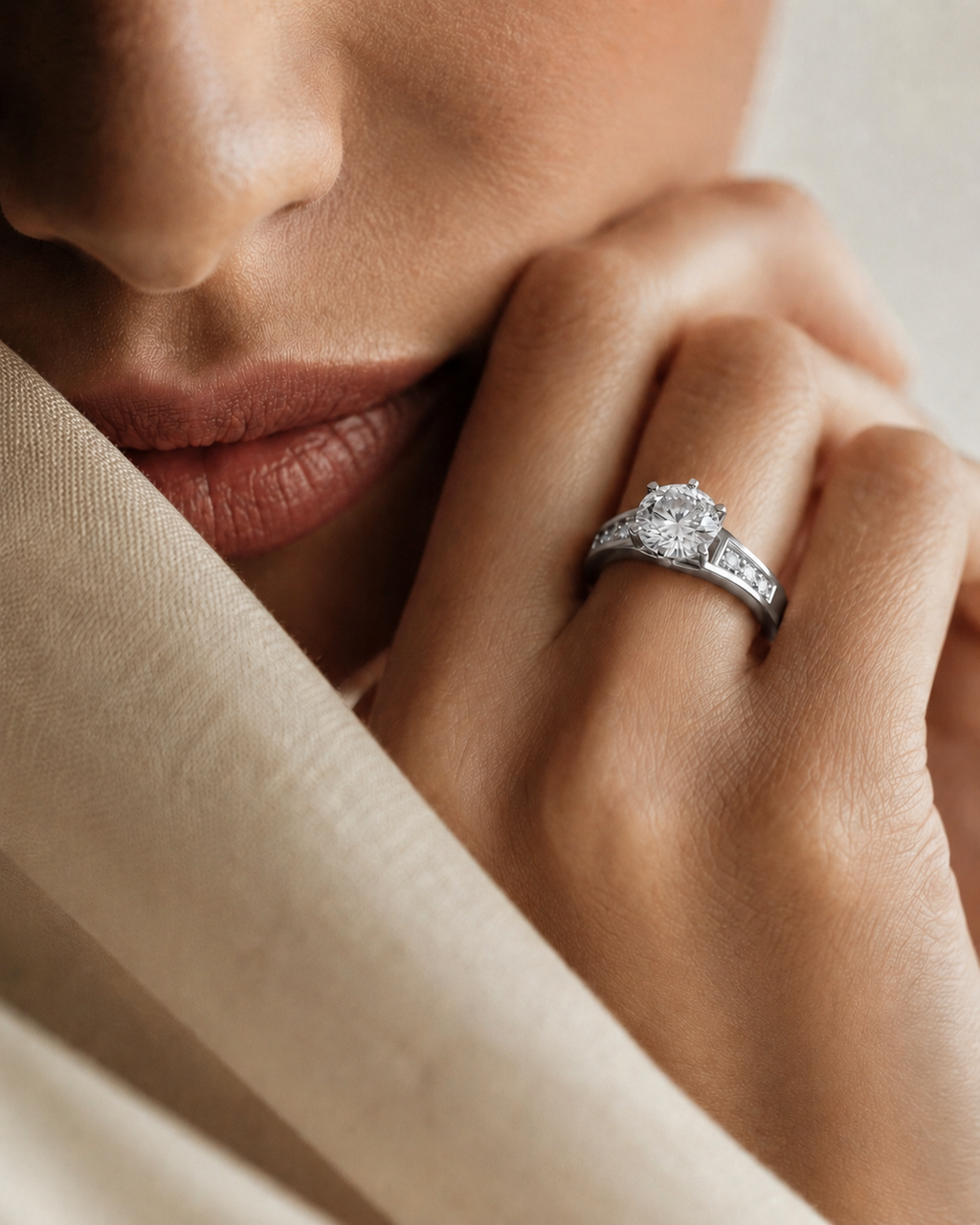 9KT White Gold, 14KT White Gold, 18KT White Gold