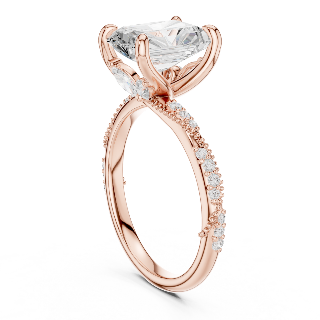 Lab Grown Radiant Diamond Ring