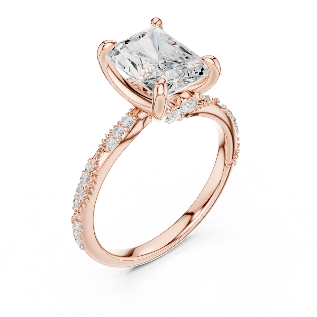 Lab Grown Radiant Diamond Ring