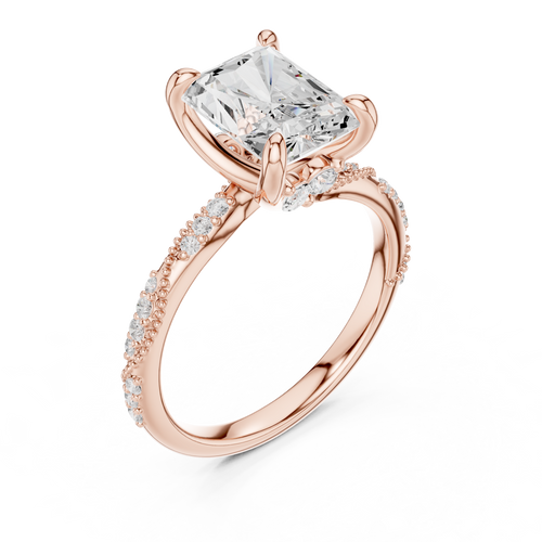 Lab Grown Radiant Diamond Ring