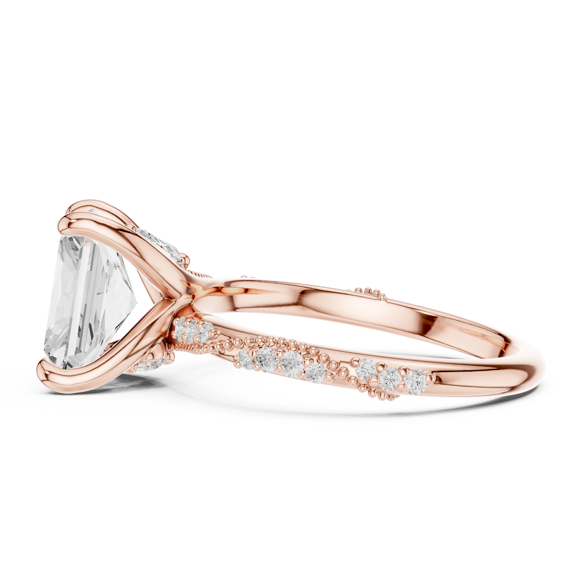 Lab Grown Radiant Diamond Ring