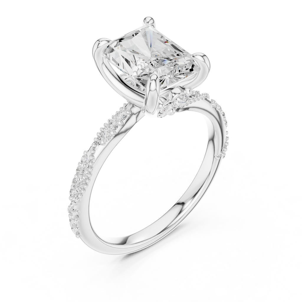 Lab Grown Radiant Diamond Ring