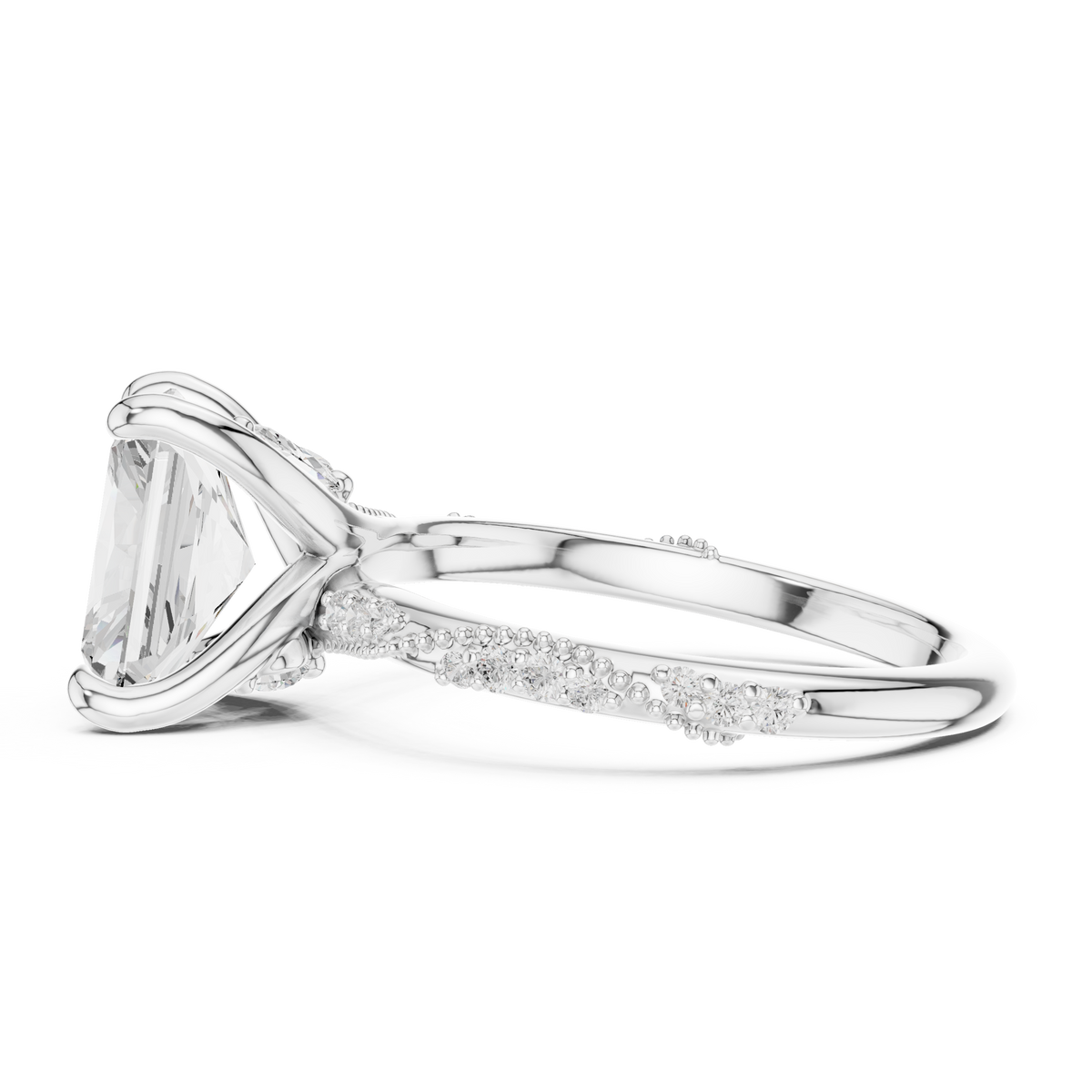 Lab Grown Radiant Diamond Ring