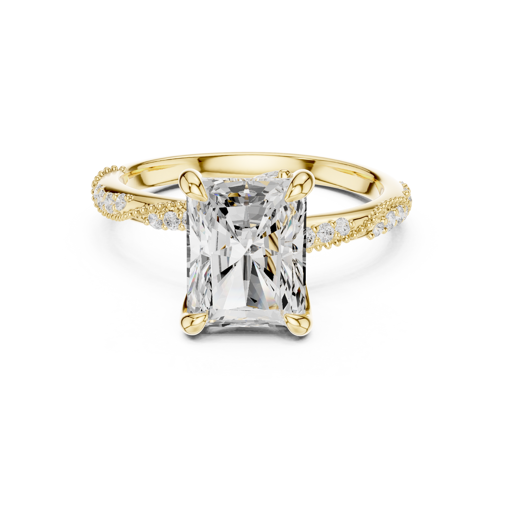 Lab Grown Radiant Diamond Ring