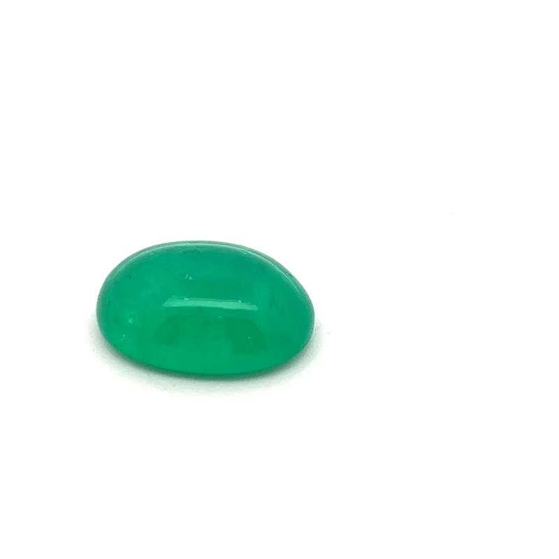 Lab Grown Colombian Emerald Cabochon 11.43 Carats