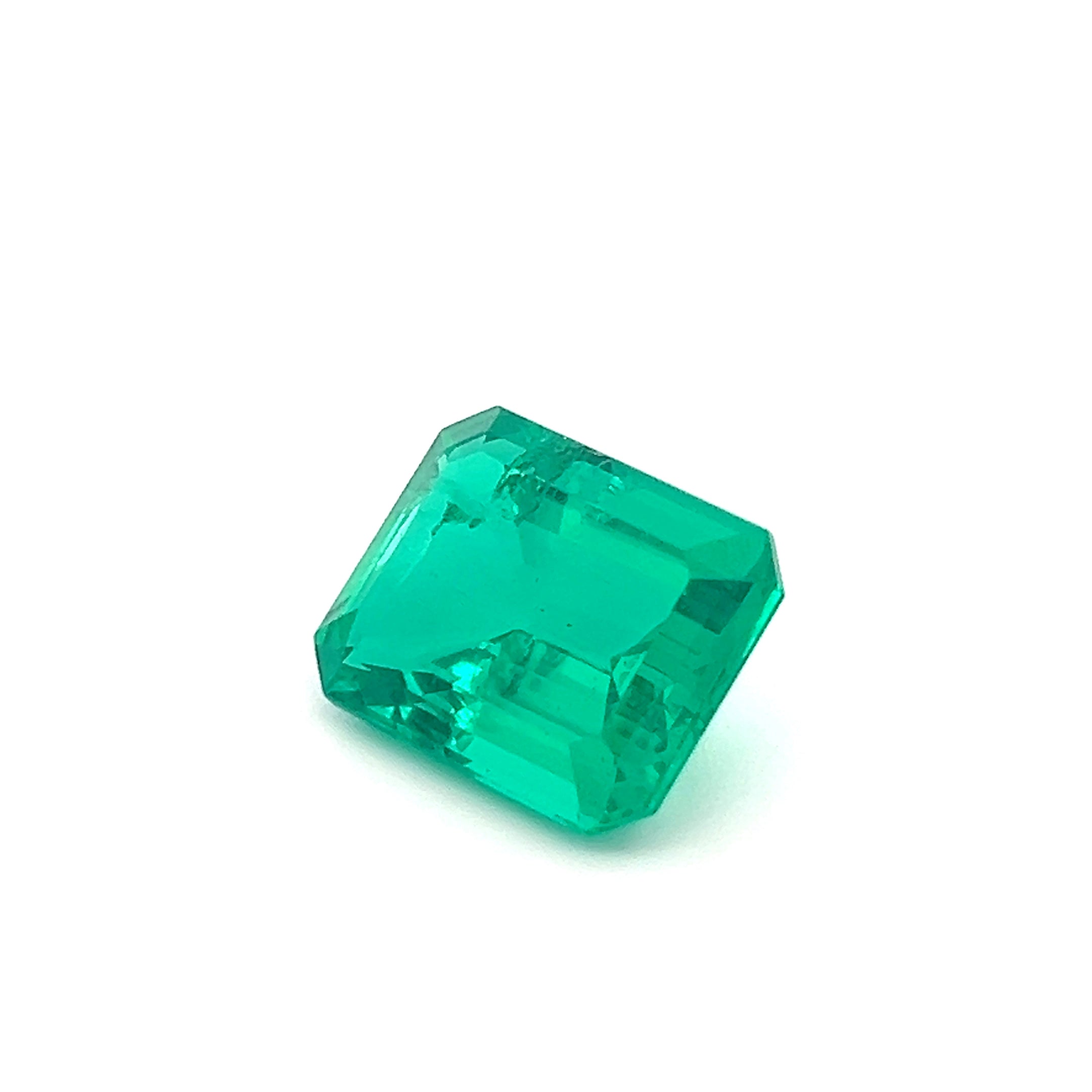 IGI Certified 10.27Ct Octagon Lab Grown Emerald