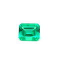 Lab Grown Green Emerald 5.66Ct Octagon