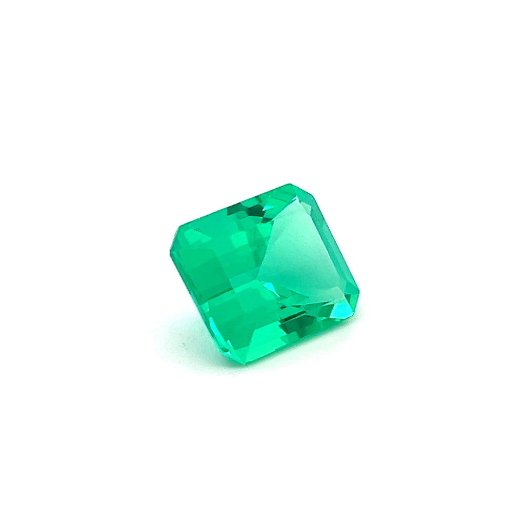 Lab Grown Green Emerald 5.66Ct Octagon