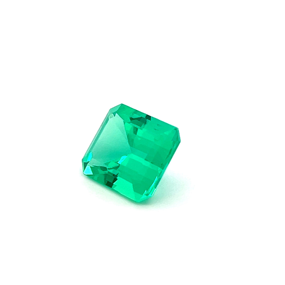 Lab Grown Green Emerald 5.66Ct Octagon