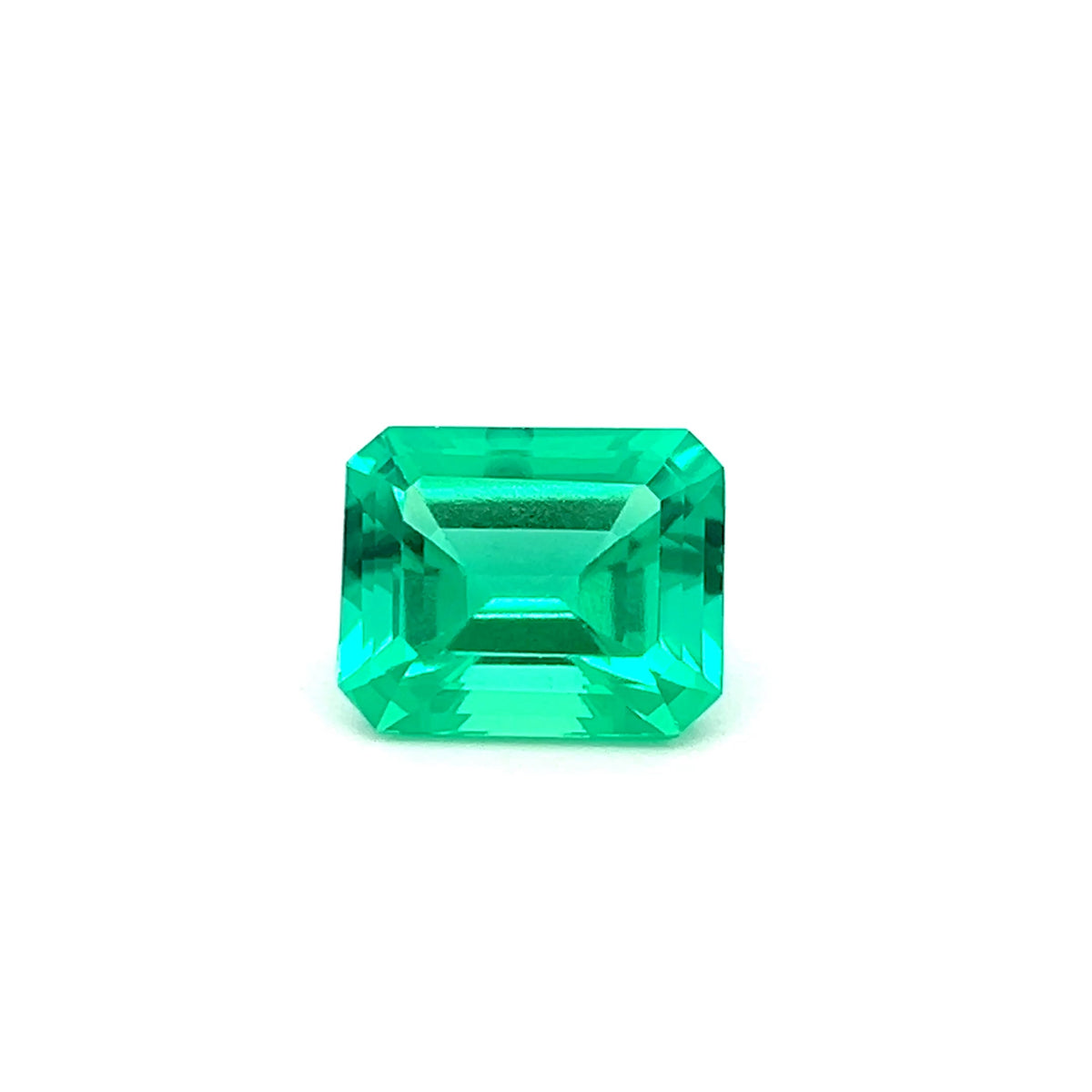 Lab Grown Green Emerald 5.66Ct Octagon