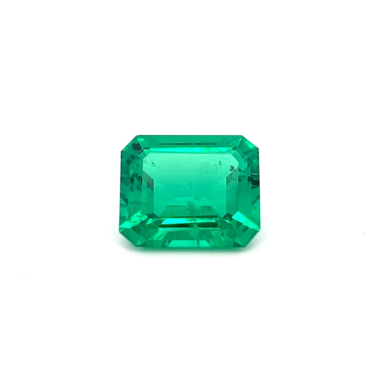 7.13 Ct Green Emerald Octagon