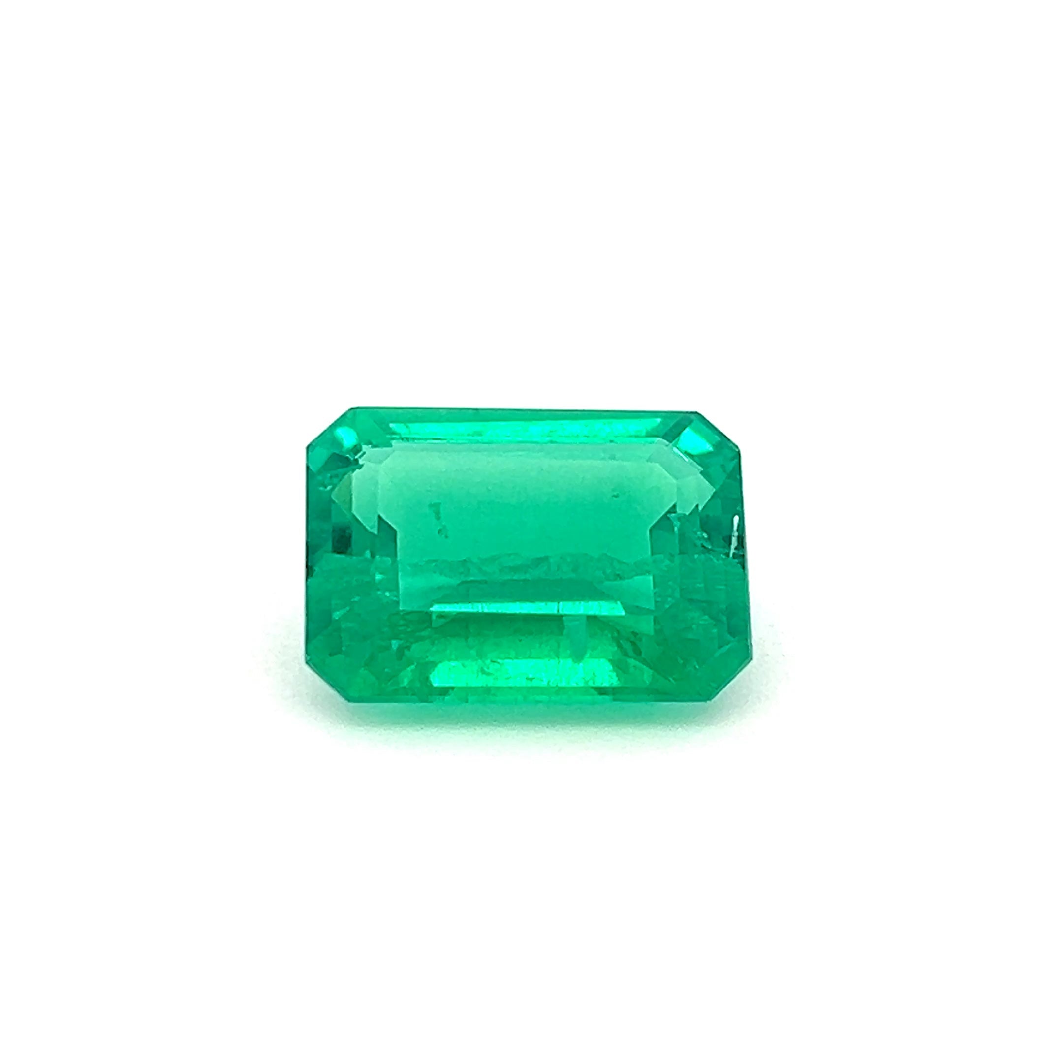 Octagon 8.60Ct Lab-Grown Emerald