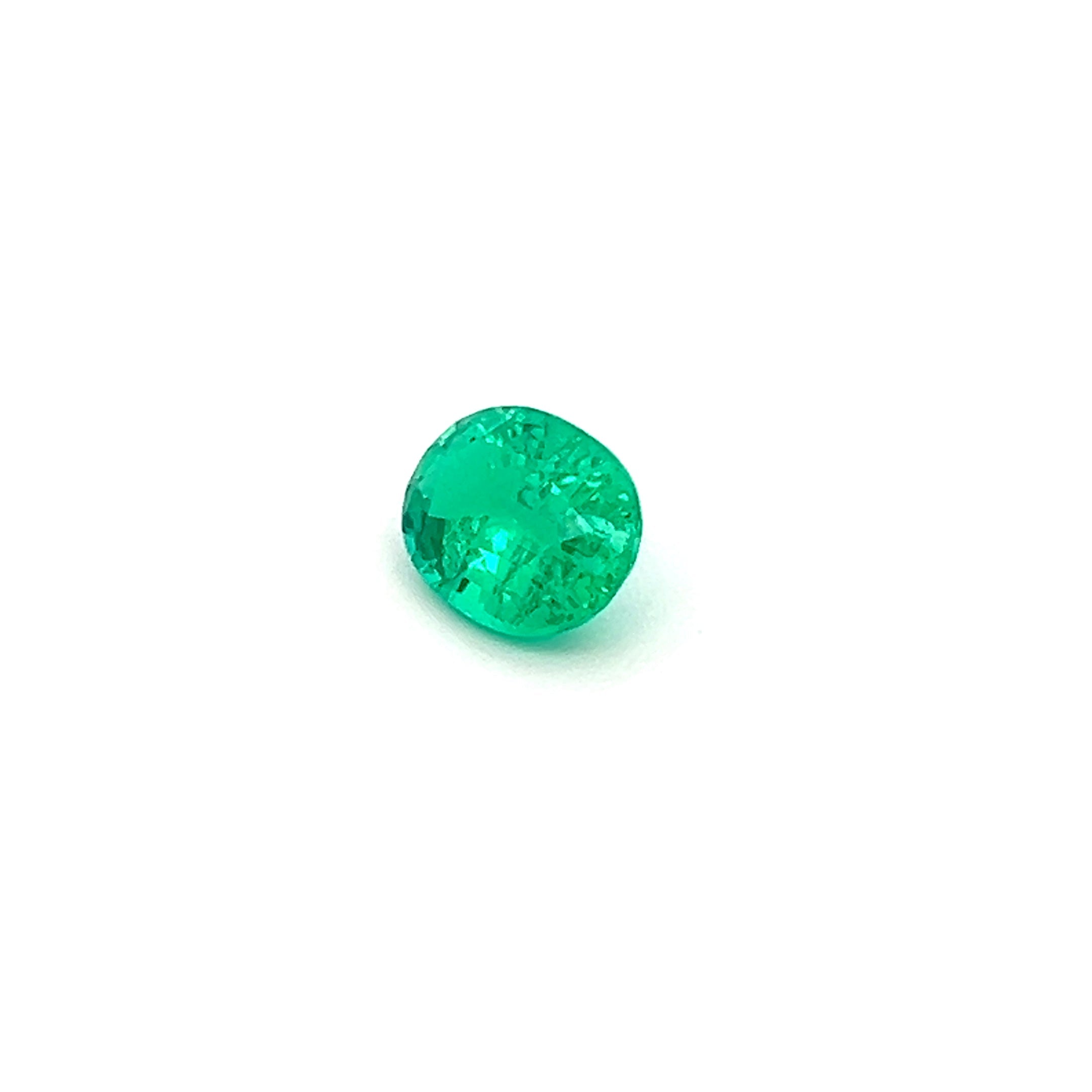 1.8 Carats Oval Colombian  Emerald 