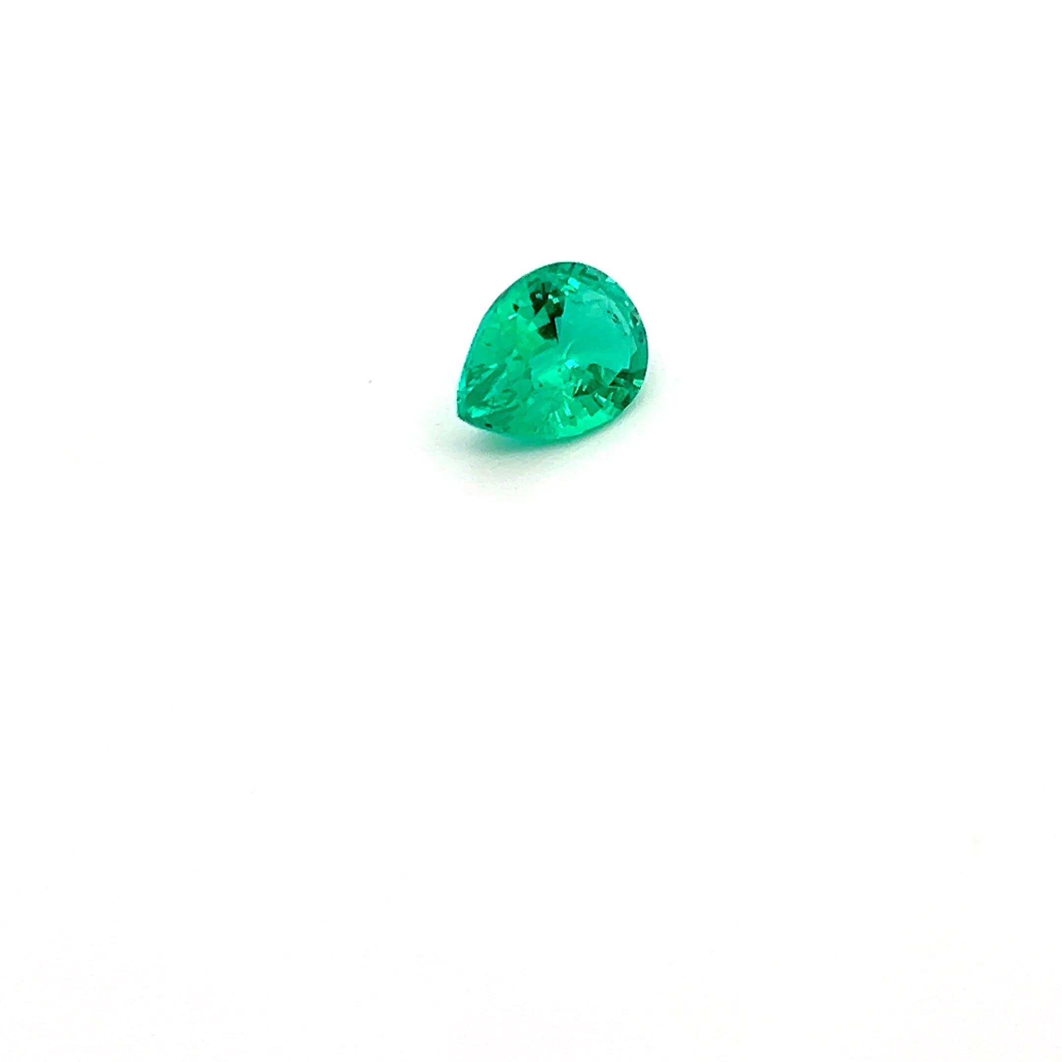 pear colombian emerald 1.79ct