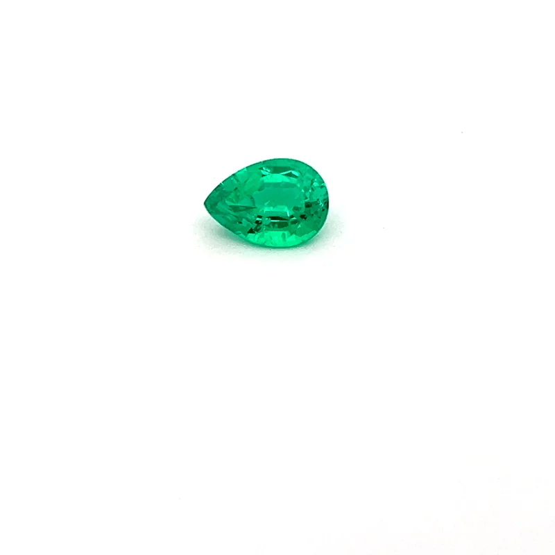 Lab Grown Green Emerald 1.79 Ct Pear