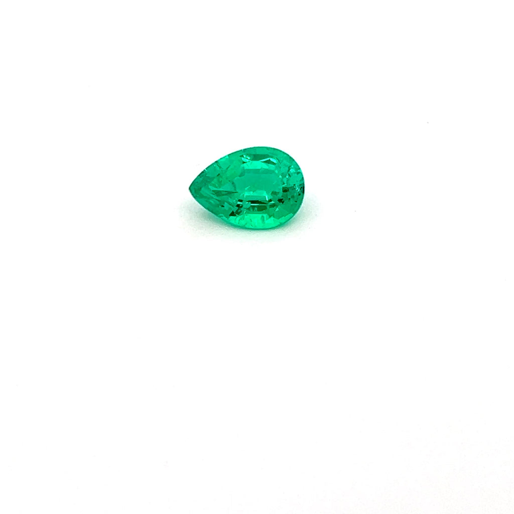 Lab Grown Green Emerald 1.79 Ct Pear