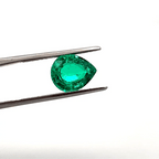 2.92 Carats Pear Lab Grown Colombian Emerald