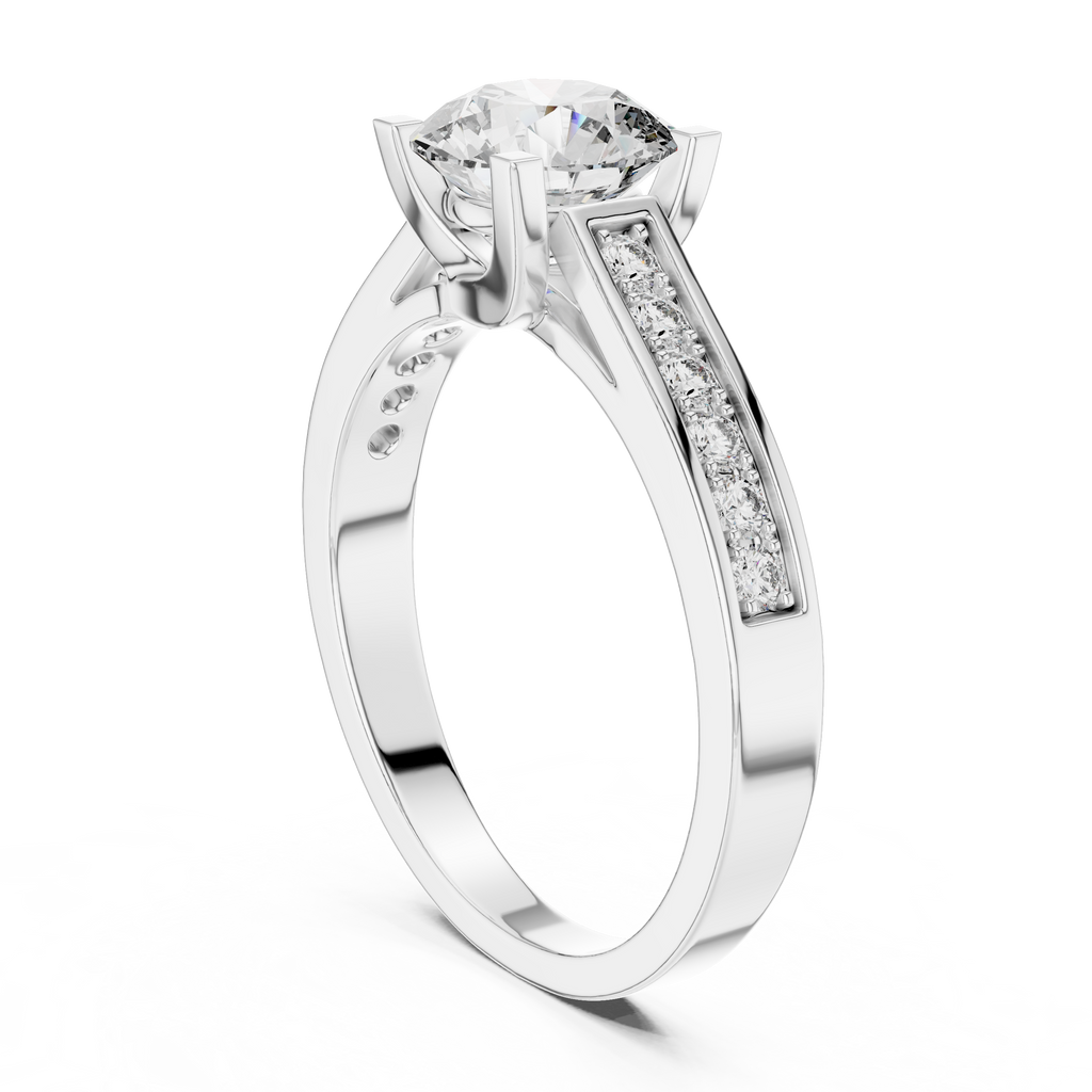 9KT White Gold, 14KT White Gold, 18KT White Gold