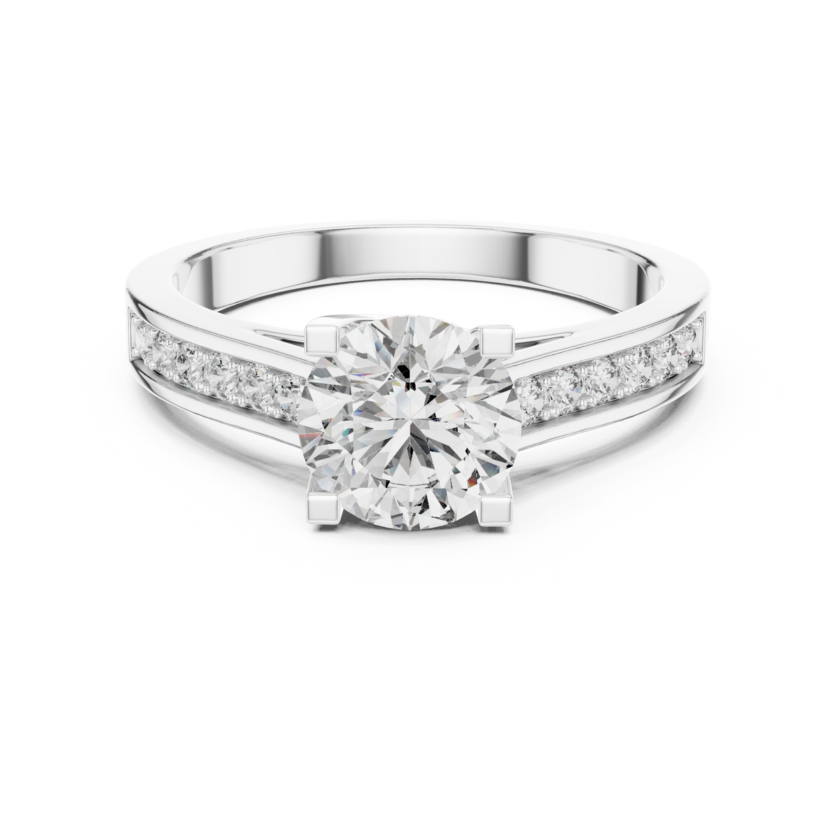 9KT White Gold, 14KT White Gold, 18KT White Gold