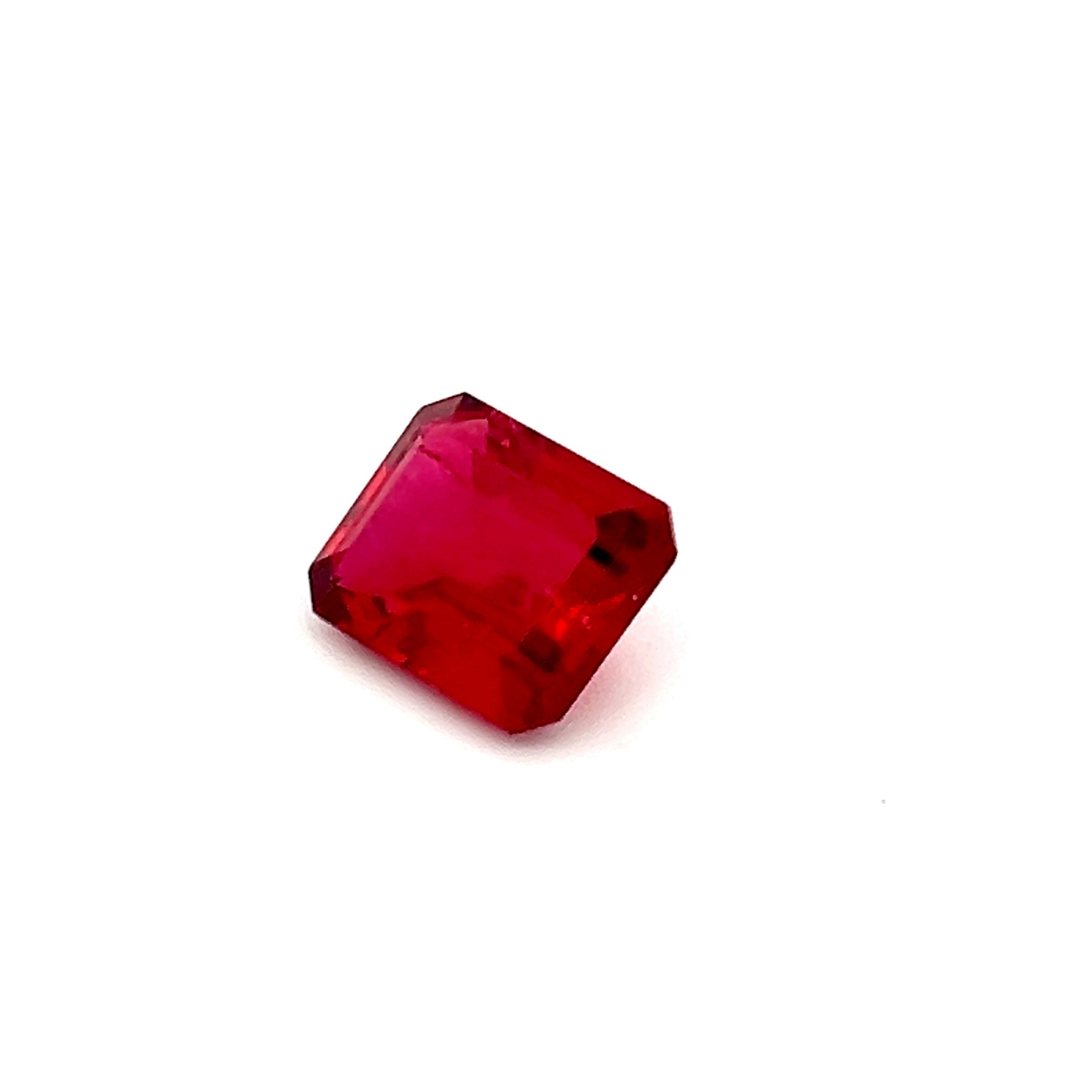 octagon red beryl 3.74ct