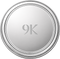 9KT White Gold