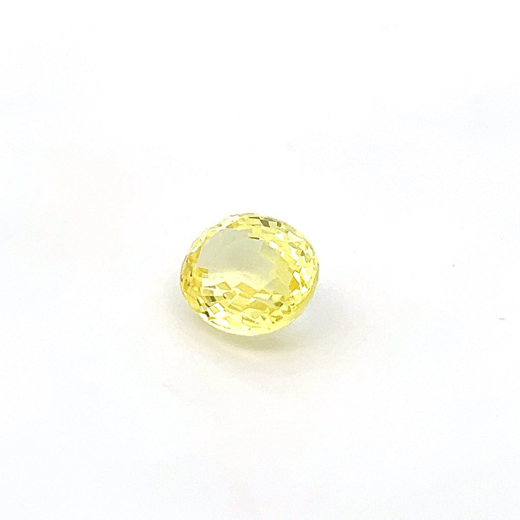 oval yellow sapphire 5.75ct