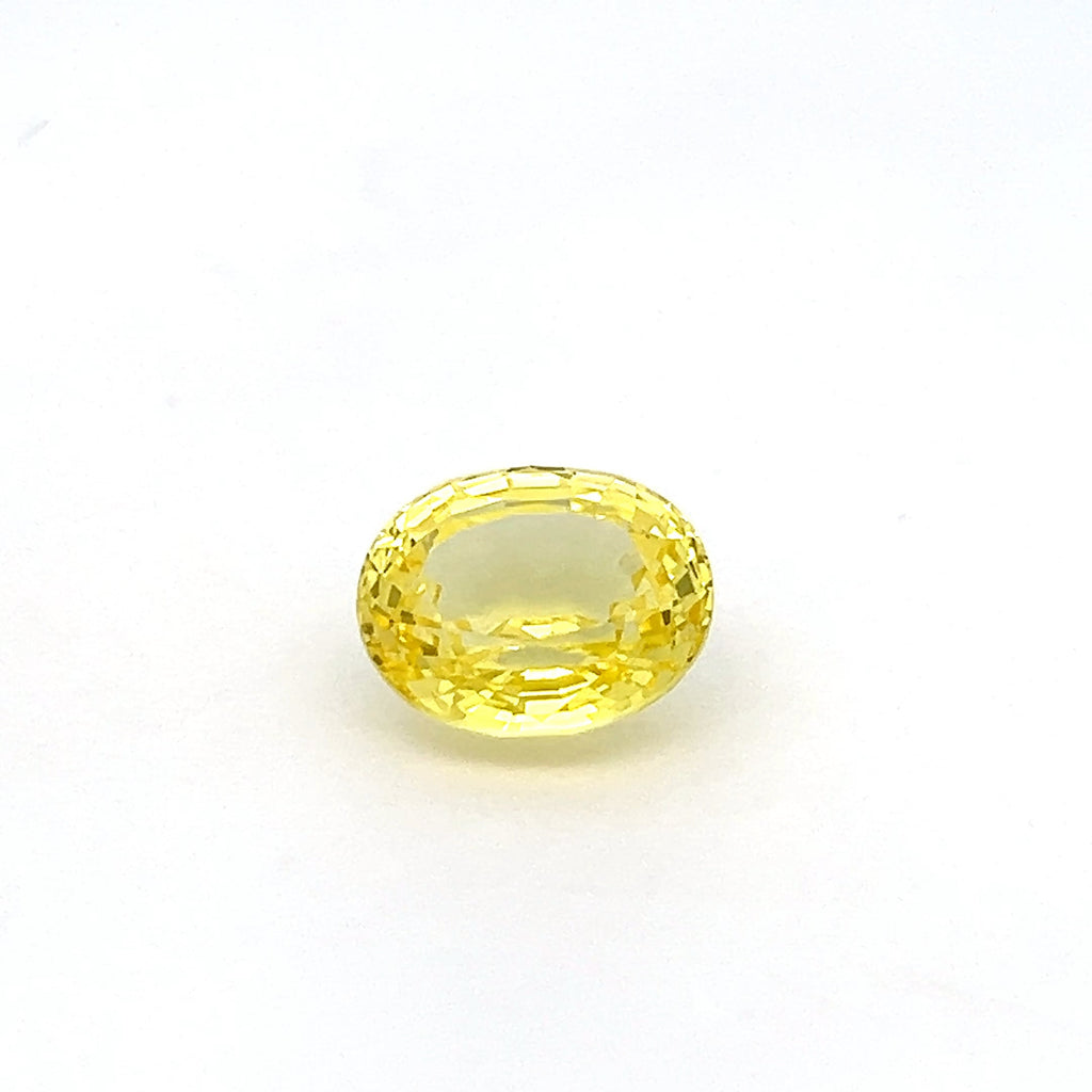 oval yellow sapphire 7.32ct