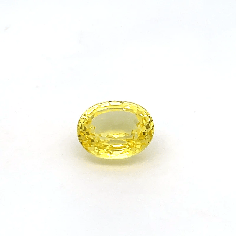 oval yellow sapphire 7.32ct