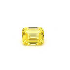 octagon yellow sapphire 7.41ct