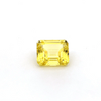 octagon yellow sapphire 7.41ct