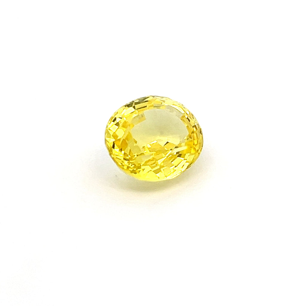 oval yellow sapphire 9.68ct