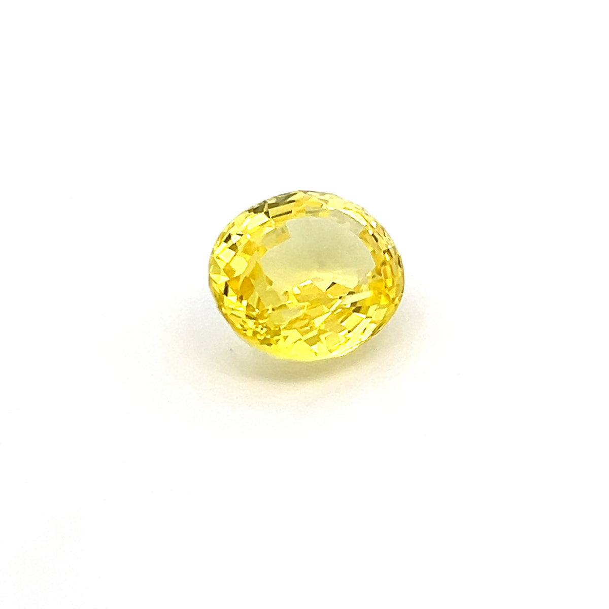 oval yellow sapphire 9.68ct