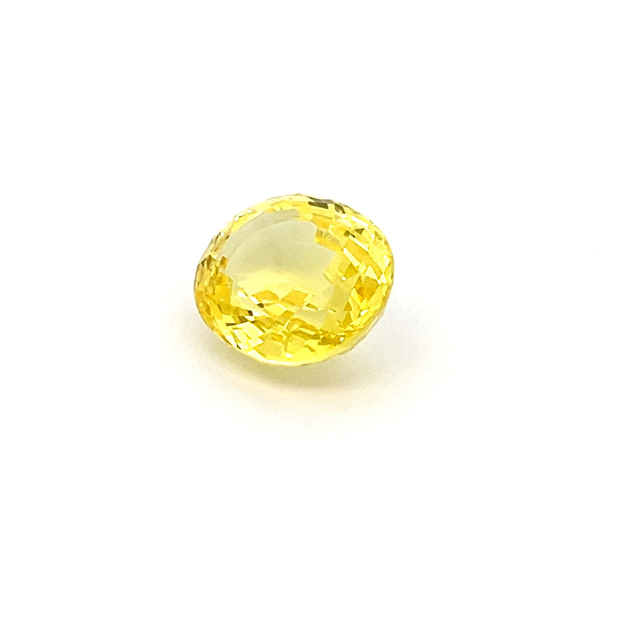 oval yellow sapphire 9.68ct