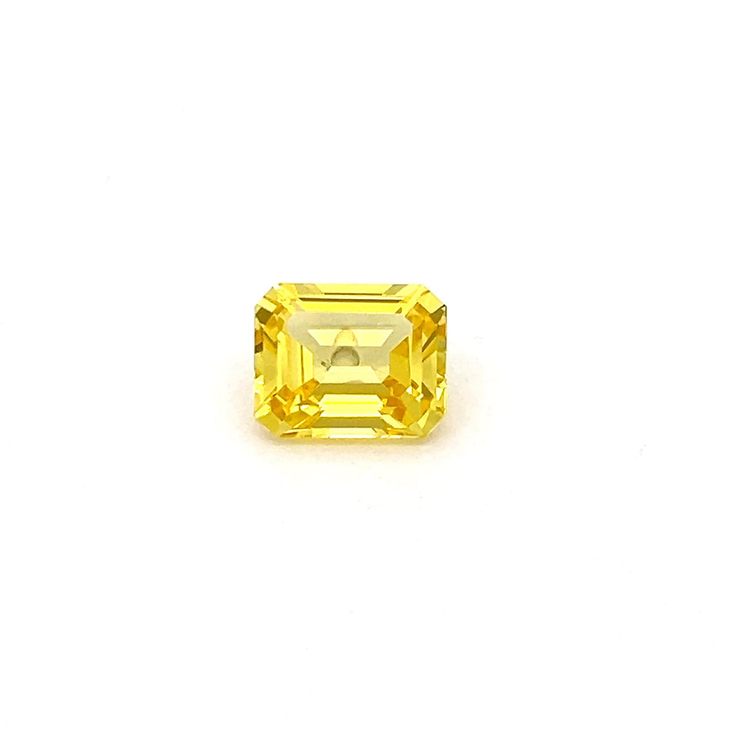 Octagon  yellow sapphire 5.49ct