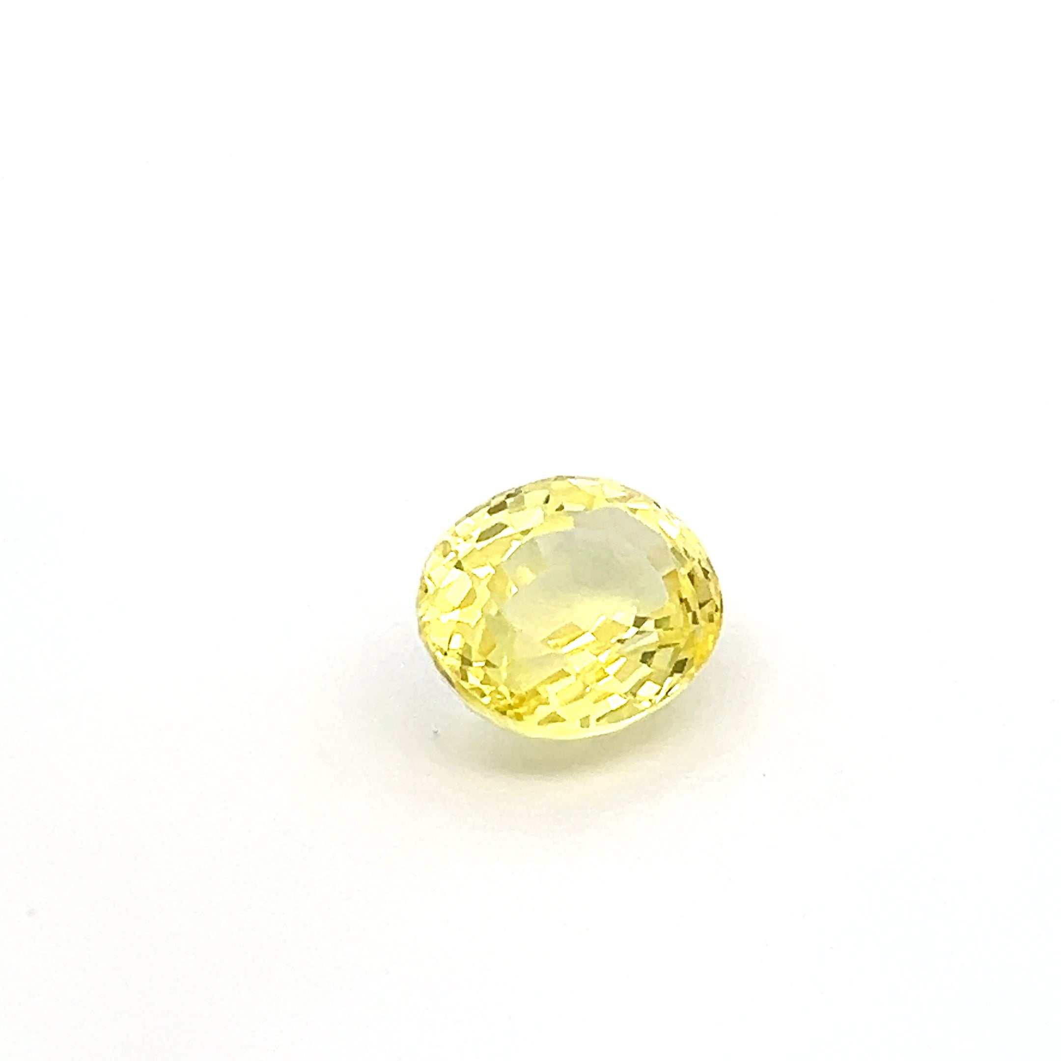 oval yellow sapphire 6.63ct