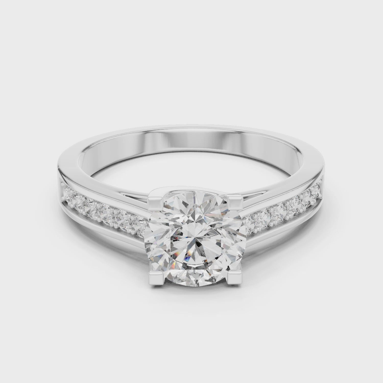 9KT White Gold, 14KT White Gold, 18KT White Gold