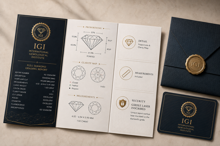 IGI Full Diamond Grading Report