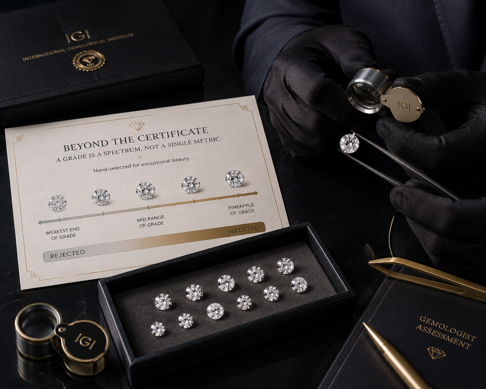 Diamos hand-selected diamonds